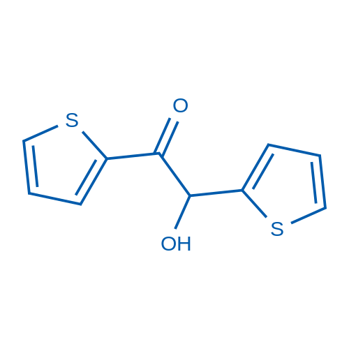 2-Hydroxy-1,2-di(thiophen-2-yl)ethanone 250mg