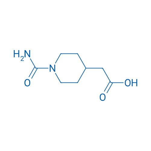 2-(1-Carbamoylpiperidin-4-yl)acetic acid 250mg