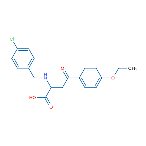 2-{[(4-chlorophenyl)methyl]amino}-4-(4-ethoxyphenyl)-4-oxobutanoic acid 1g