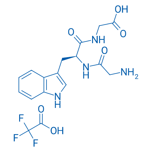 (S)-2-(2-(2-Aminoacetamido)-3-(1H-indol-3-yl)propanamido)acetic acid 2,2,2-trifluoroacetate 100mg