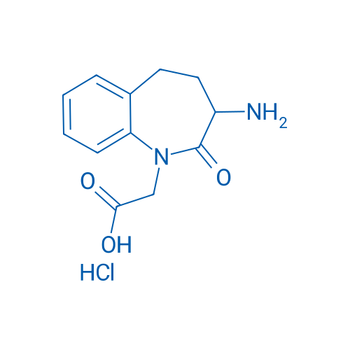 2-(3-Amino-2-oxo-2,3,4,5-tetrahydro-1H-benzo[b]azepin-1-yl)acetic acid hydrochloride 250mg