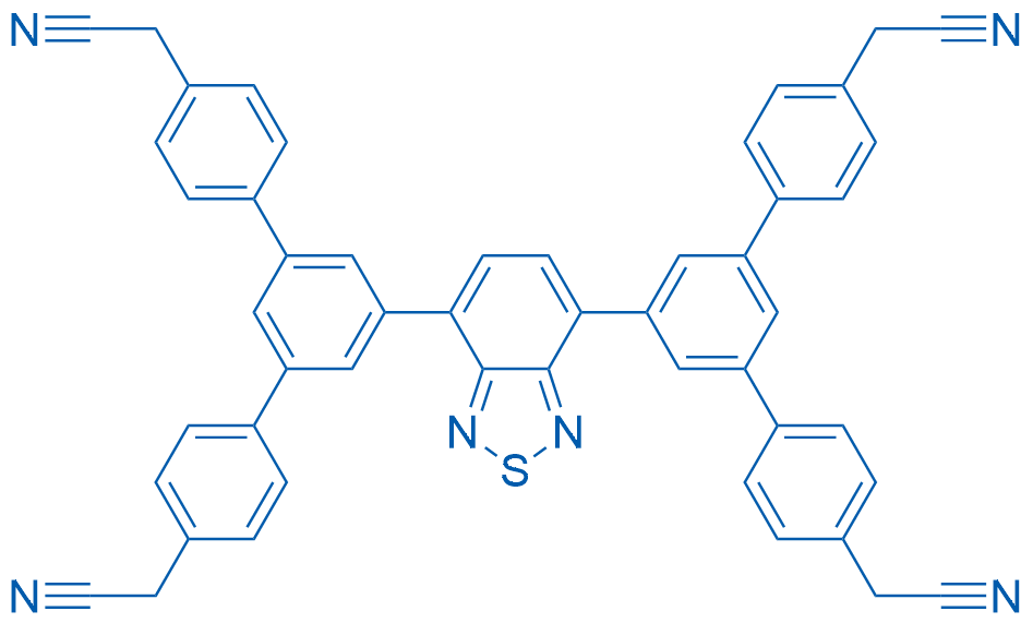 2,2',2'',2'''-(Benzo[c][1,2,5]thiadiazole-4,7-diylbis([1,1':3',1''-terphenyl]-5',4,4''-triyl))tetraacetonitrile 250mg