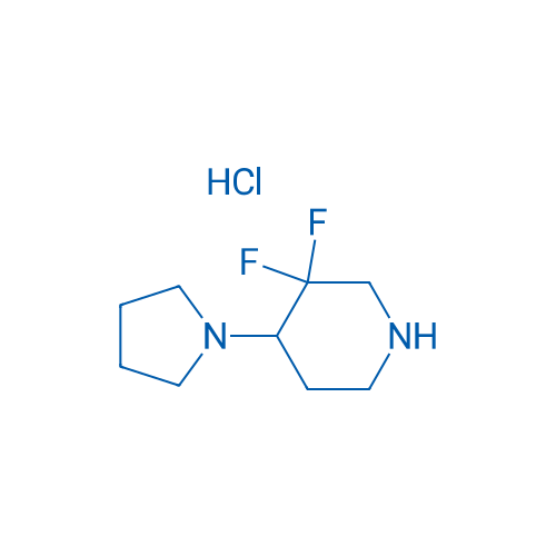 3,3-Difluoro-4-(pyrrolidin-1-yl)piperidine hydrochloride 100mg