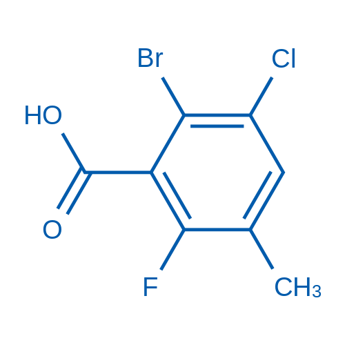 2-Bromo-3-chloro-6-fluoro-5-methylbenzoic acid 50mg