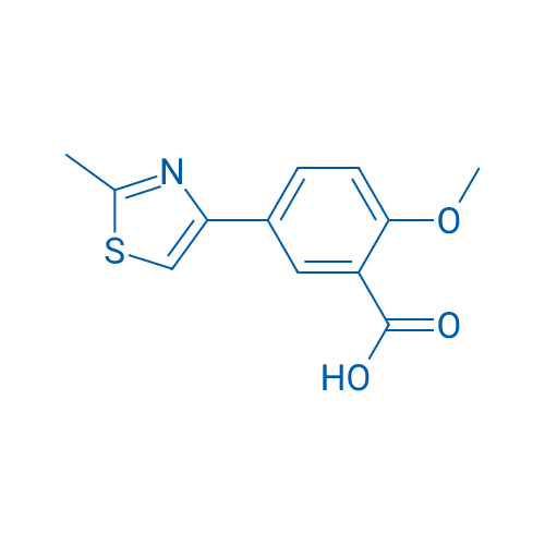 2-Methoxy-5-(2-methylthiazol-4-yl)benzoic acid 1g