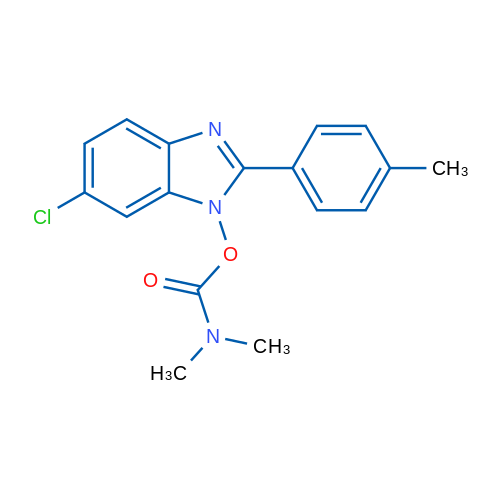 6-Chloro-2-(4-methylphenyl)-1H-1,3-benzodiazol-1-yl N,N-dimethylcarbamate 1g