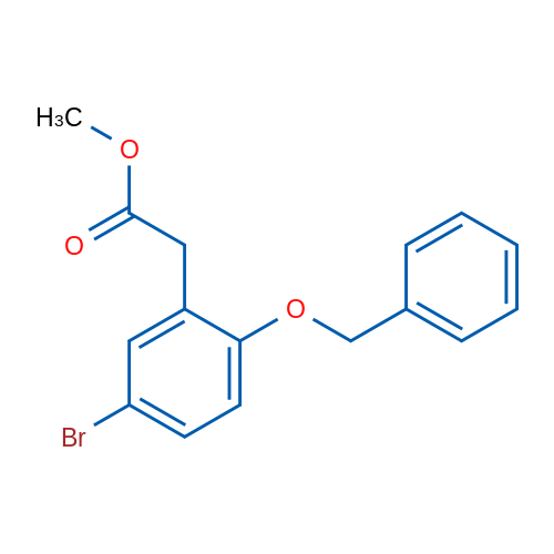 Methyl 2-(2-(benzyloxy)-5-bromophenyl)acetate 1g