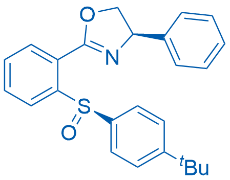 (R)-2-(2-((R)-(4-(tert-Butyl)phenyl)sulfinyl)phenyl)-4-phenyl-4,5-dihydrooxazole 100mg