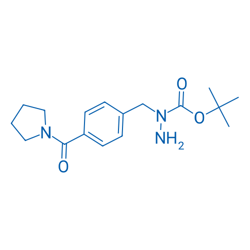tert-Butyl 1-(4-(pyrrolidine-1-carbonyl)benzyl)hydrazinecarboxylate 100mg
