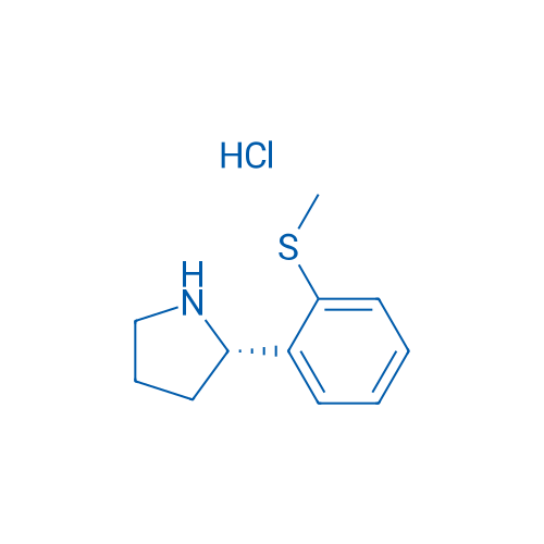 (S)-2-(2-(Methylthio)phenyl)pyrrolidine hydrochloride 250mg