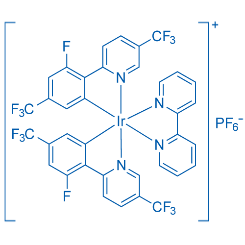 Iridium-(2,2'-bipyridine-κN1,κN1')bis[(3-fluoro-5-trifluoromethyl)-2-(5-trifluoromethyl-2-pyridinyl-κN)phenyl-κC]-hexafluorophosphate 1g