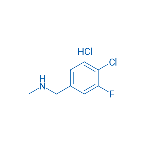 1-(4-Chloro-3-fluorophenyl)-N-methylmethanamine hydrochloride 250mg
