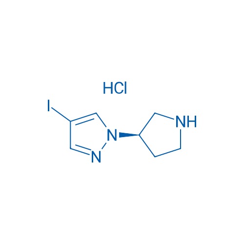 (R)-4-Iodo-1-(pyrrolidin-3-yl)-1H-pyrazole hydrochloride 100mg
