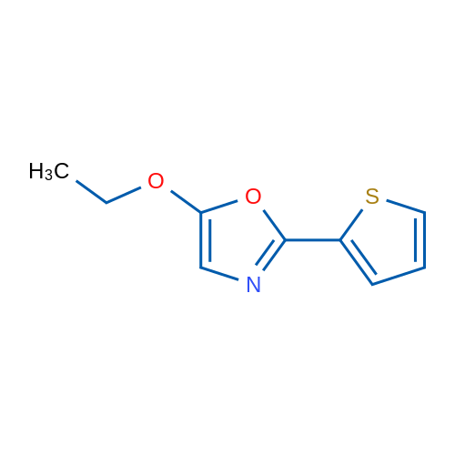 5-Ethoxy-2-(thiophen-2-yl)-1,3-oxazole 1g