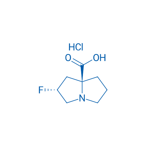 (2R,7AS)-2-fluorotetrahydro-1H-pyrrolizine-7a(5H)-carboxylic acid hydrochloride 100mg