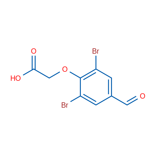 2-(2,6-Dibromo-4-formylphenoxy)acetic acid 1g