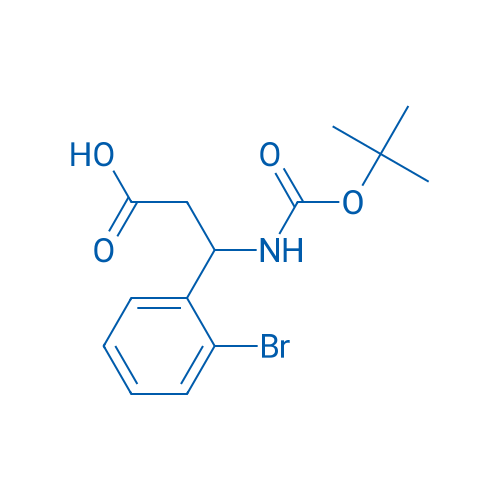 3-(2-Bromophenyl)-3-((tert-butoxycarbonyl)amino)propanoic acid 250mg