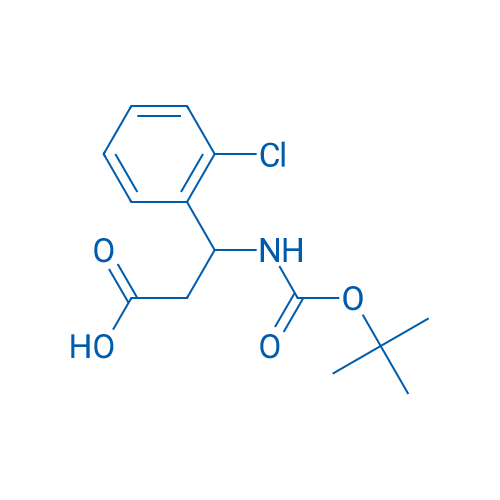 3-((tert-Butoxycarbonyl)amino)-3-(2-chlorophenyl)propanoic acid 250mg