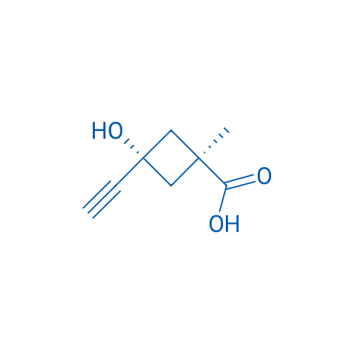cis-3-Ethynyl-3-hydroxy-1-methylcyclobutane-carboxylic acid 250mg