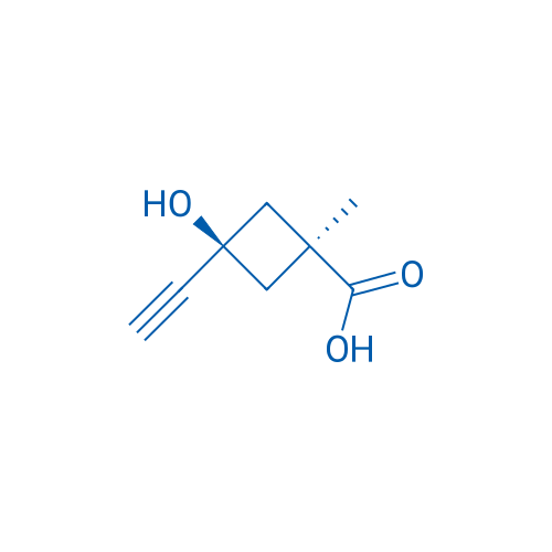 trans-3-Ethynyl-3-hydroxy-1-methylcyclobutane-carboxylic acid 100mg