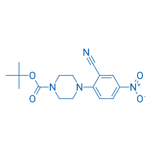 tert-Butyl 4-(2-cyano-4-nitrophenyl)piperazine-1-carboxylate 1g