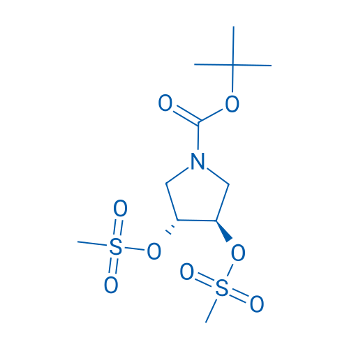 (3R,4R)-tert-Butyl 3,4-bis((methylsulfonyl)oxy)pyrrolidine-1-carboxylate 250mg