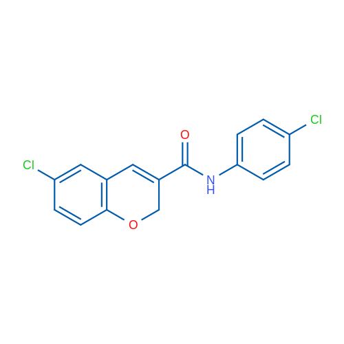 6-Chloro-N-(4-chlorophenyl)-2H-chromene-3-carboxamide 1g