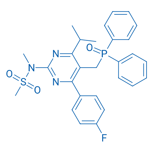 N-(5-((Diphenylphosphoryl)methyl)-4-(4-fluorophenyl)-6-isopropylpyrimidin-2-yl)-N-methylmethanesulfonamide 1g
