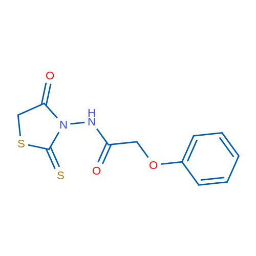 N-(4-Oxo-2-sulfanylidene-1,3-thiazolidin-3-yl)-2-phenoxyacetamide 1g