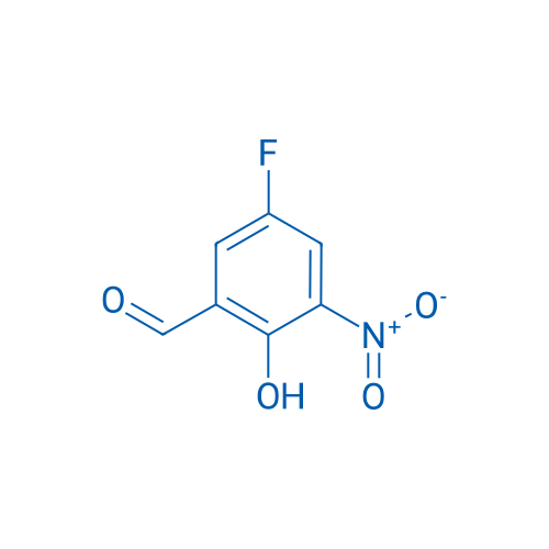 5-Fluoro-2-hydroxy-3-nitrobenzaldehyde 250mg
