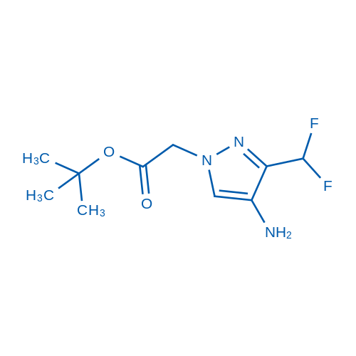 tert-Butyl 2-(4-amino-3-(difluoromethyl)-1H-pyrazol-1-yl)acetate 50mg