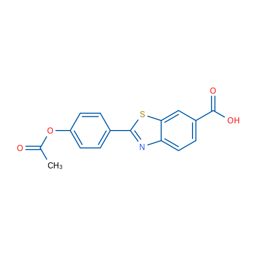 2-(4-Acetoxyphenyl)benzo[d]thiazole-6-carboxylic acid 1g