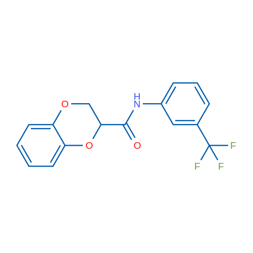 N-[3-(Trifluoromethyl)phenyl]-2,3-dihydro-1,4-benzodioxine-2-carboxamide 1g