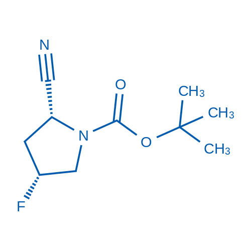 rel-tert-Butyl (2R,4R)-2-cyano-4-fluoropyrrolidine-1-carboxylate 250mg