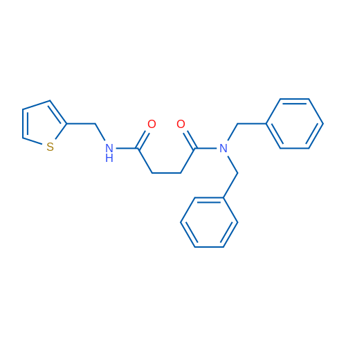 N',N'-Dibenzyl-N-[(thiophen-2-yl)methyl]butanediamide 1g