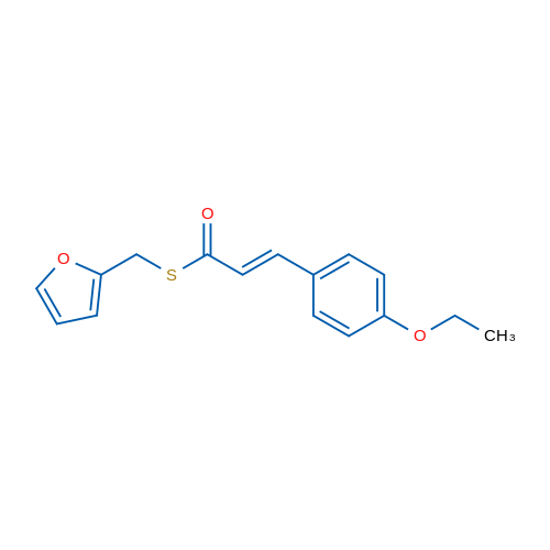 (2E)-3-(4-Ethoxyphenyl)-1-{[(furan-2-yl)methyl]sulfanyl}prop-2-en-1-one 1g