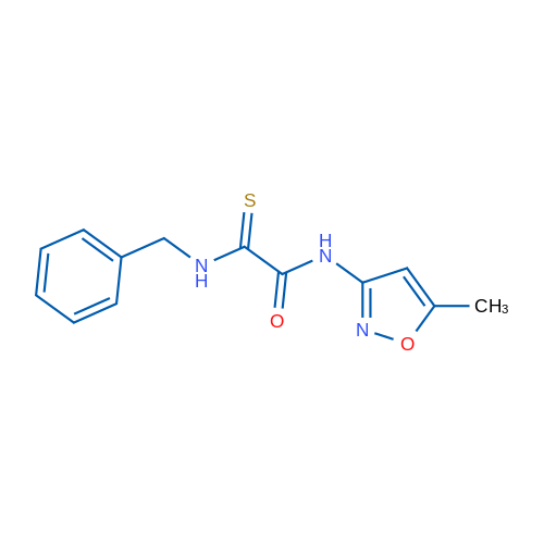1-(Benzylcarbamothioyl)-N-(5-methyl-1,2-oxazol-3-yl)formamide 1g