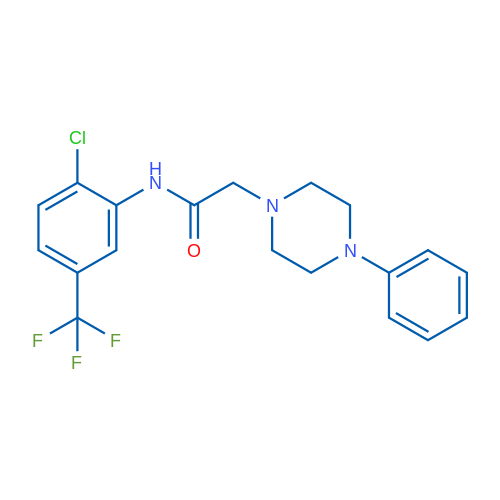 N-[2-Chloro-5-(trifluoromethyl)phenyl]-2-(4-phenylpiperazin-1-yl)acetamide 1g