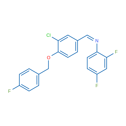 (1Z)-1-{3-chloro-4-[(4-fluorophenyl)methoxy]phenyl}-N-(2,4-difluorophenyl)methanimine 1g