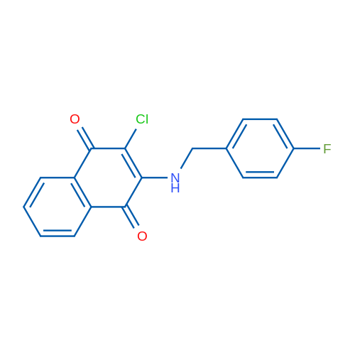 2-Chloro-3-{[(4-fluorophenyl)methyl]amino}-1,4-dihydronaphthalene-1,4-dione 1g