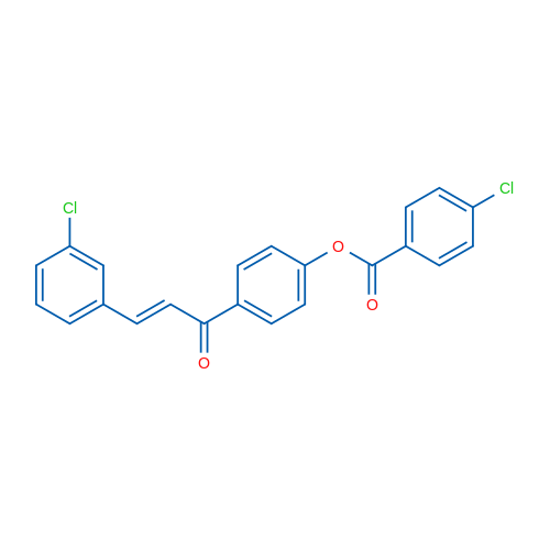 4-[(2E)-3-(3-Chlorophenyl)prop-2-enoyl]phenyl 4-chlorobenzoate 1g