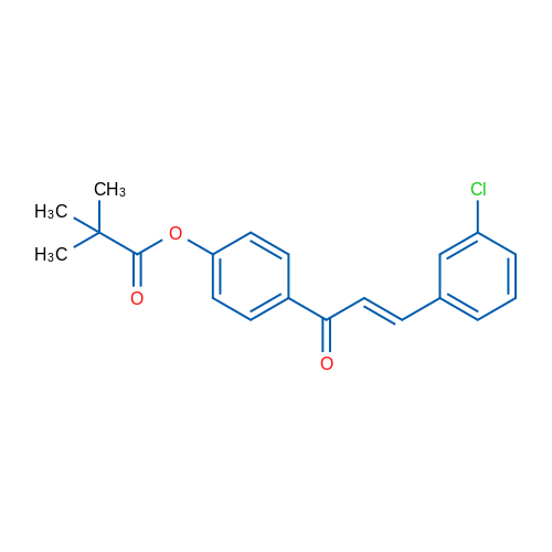 4-[(2E)-3-(3-Chlorophenyl)prop-2-enoyl]phenyl 2,2-dimethylpropanoate 1g