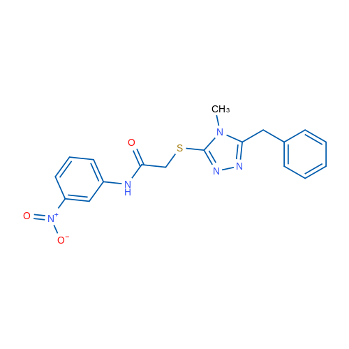 2-[(5-Benzyl-4-methyl-4H-1,2,4-triazol-3-yl)sulfanyl]-N-(3-nitrophenyl)acetamide 1g