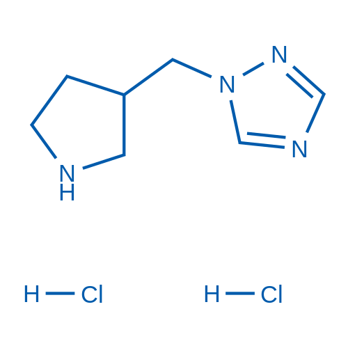 1-(Pyrrolidin-3-ylmethyl)-1H-1,2,4-triazole dihydrochloride 50mg