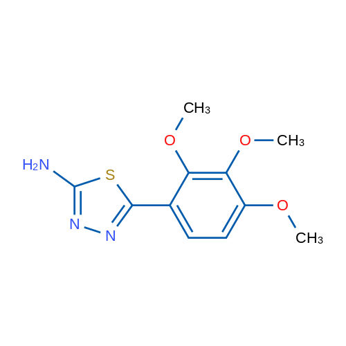 5-(2,3,4-Trimethoxyphenyl)-1,3,4-thiadiazol-2-amine 5g