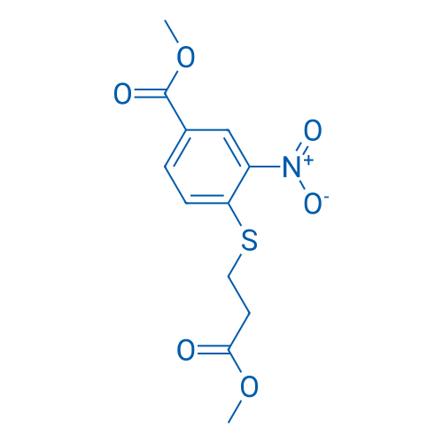 Methyl 4-[(3-methoxy-3-oxopropyl)sulfanyl]-3-nitrobenzoate 1g