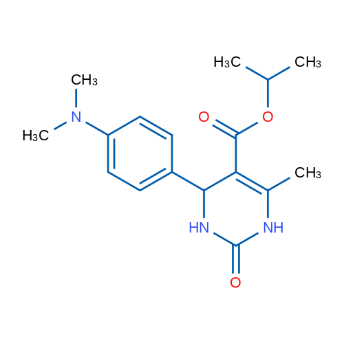 Isopropyl 4-(4-(dimethylamino)phenyl)-6-methyl-2-oxo-1,2,3,4-tetrahydropyrimidine-5-carboxylate 1g