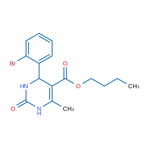 Butyl 4-(2-bromophenyl)-6-methyl-2-oxo-1,2,3,4-tetrahydropyrimidine-5-carboxylate 1g