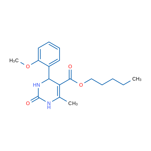Pentyl 4-(2-methoxyphenyl)-6-methyl-2-oxo-1,2,3,4-tetrahydropyrimidine-5-carboxylate 1g