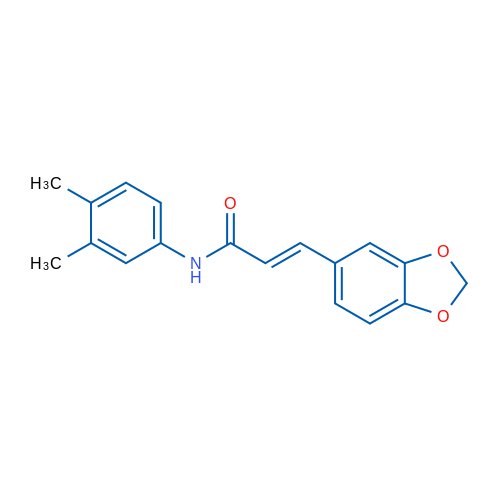 (2E)-3-(2H-1,3-Benzodioxol-5-yl)-N-(3,4-dimethylphenyl)prop-2-enamide 1g